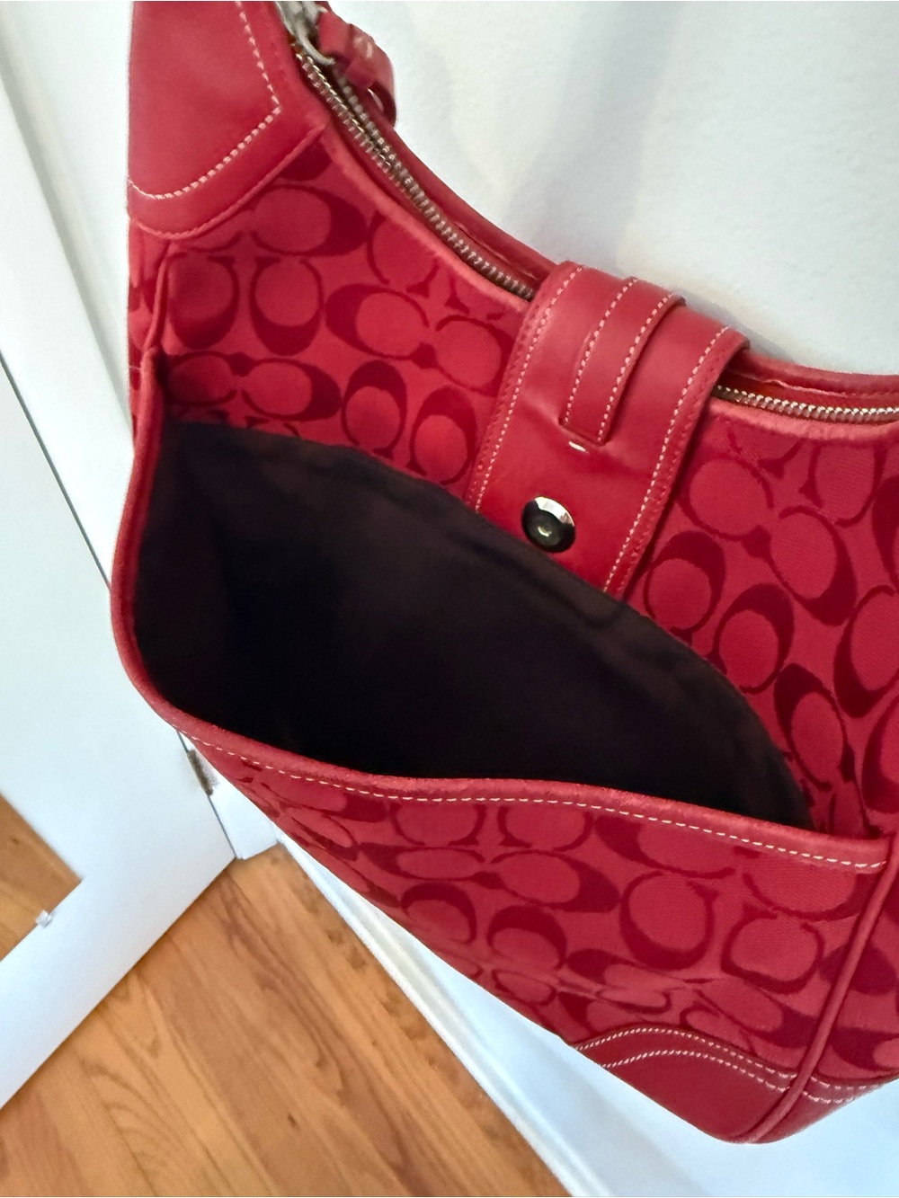 Red Coach Purse - Picture 6 of 11
